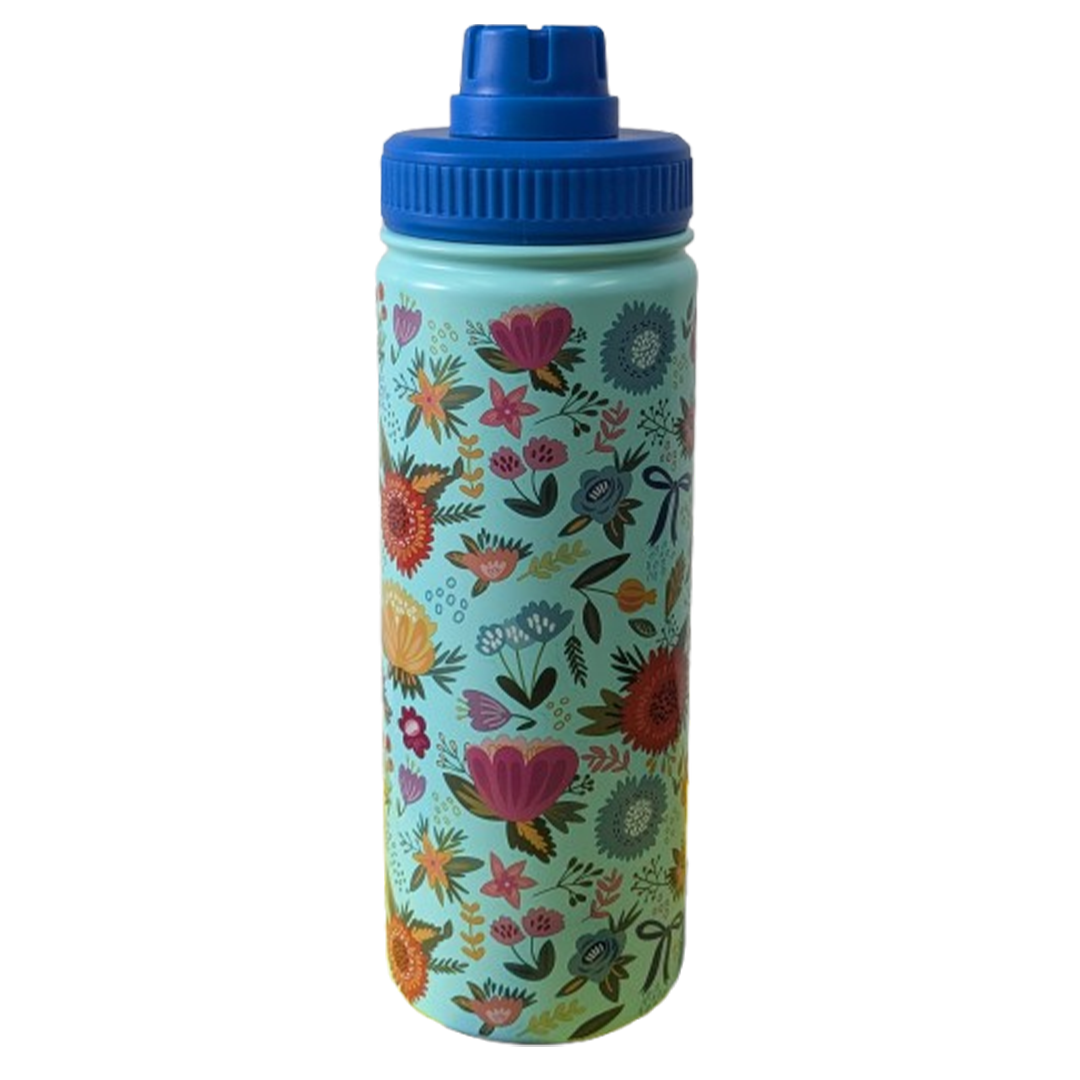 Sipper Water Bottle with Flower Design